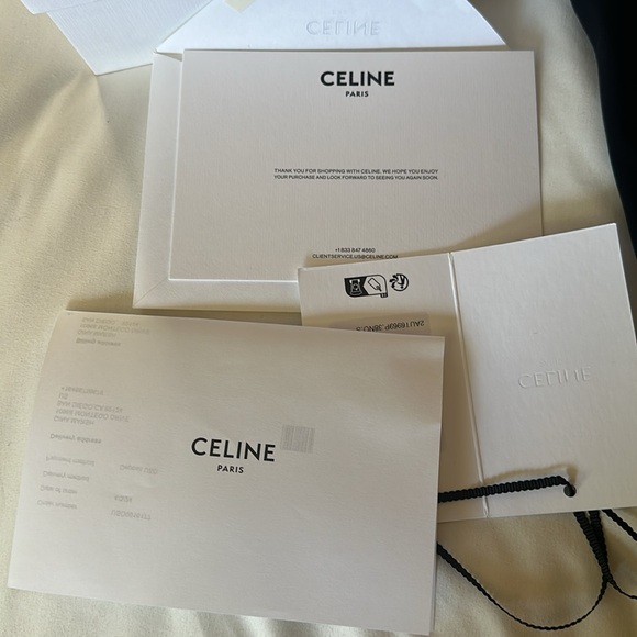 Celine Black Cap with White Logo - Picture 2 of 5